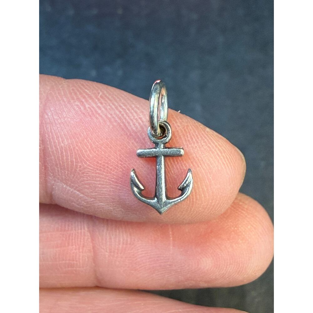 James Avery Retired Mini Tiny Anchor Charm Uncut Loop - Picture 3 of 7